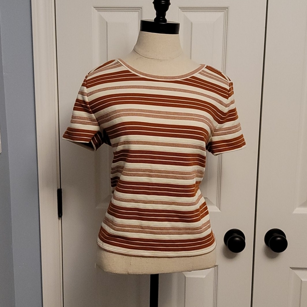 Loft cross back tie tee